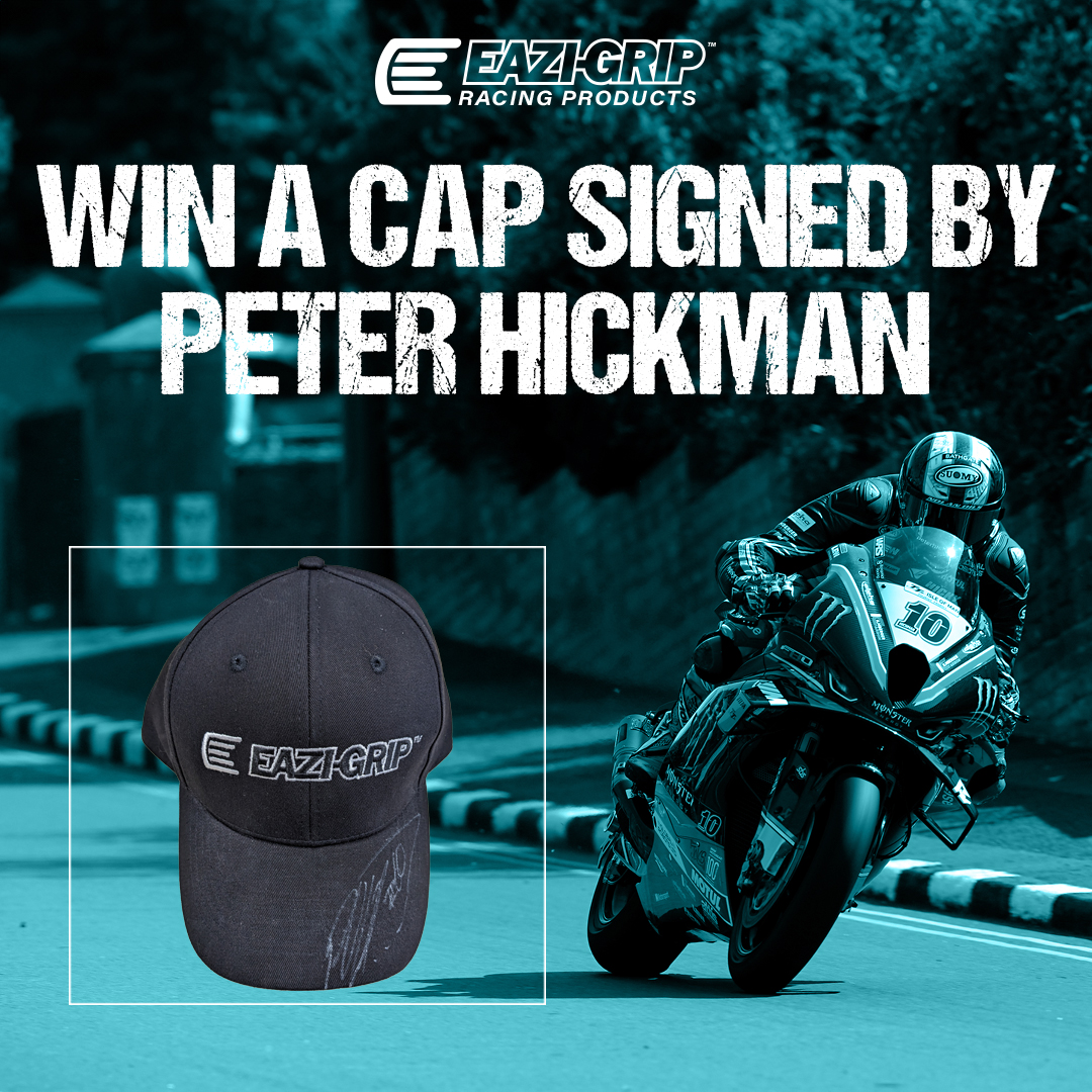 Eazi-Gripβ’ Racing Products (@eazigrip) on Twitter photo WIN A CAP SIGNED BY PETER HICKMAN!
For your chance to win a cap signed by IOMTT and Macau GP winner <a href="/peterhickman60/">Peter Hickman</a>, all you need to do is...
1. Like this post
2. Repost this post
3. Comment 'Done'
Competition closes Wednesday 13th Dec, winner announced on Thursday 14th Dec. WIN A CAP SIGNED BY PETER HICKMAN!
For your chance to win a cap signed by IOMTT and Macau GP winner <a href="/peterhickman60/">Peter Hickman</a>, all you need to do is...
1. Like this post
2. Repost this post
3. Comment 'Done'
Competition closes Wednesday 13th Dec, winner announced on Thursday 14th Dec.
