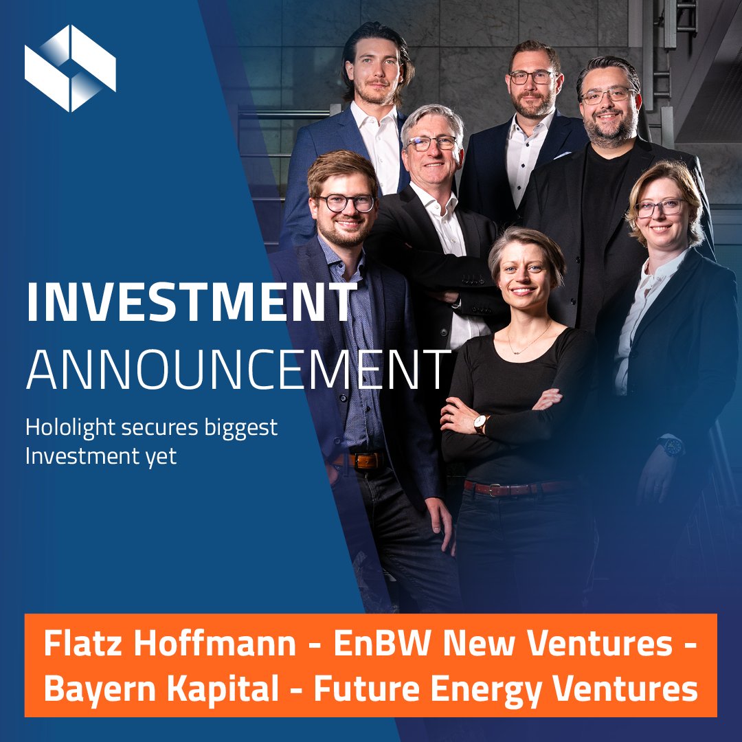 Hololight (@holo_lightgmbh) on Twitter photo The ๐ถ๐ป๐๐ฒ๐๐๐บ๐ฒ๐ป๐ is led by European growth equity firm Flatz Hoffmann with other key contributors including existing investors <a href="/EnBWNewVentures/">ENV | EnBW New Ventures GmbH</a>, Bayern Kapital, and <a href="/FutureEnergy_VC/">Future Energy Ventures</a> ๐ #XR
Read more in our full press release ๐
hubs.la/Q029MyPL0 The ๐ถ๐ป๐๐ฒ๐๐๐บ๐ฒ๐ป๐ is led by European growth equity firm Flatz Hoffmann with other key contributors including existing investors <a href="/EnBWNewVentures/">ENV | EnBW New Ventures GmbH</a>, Bayern Kapital, and <a href="/FutureEnergy_VC/">Future Energy Ventures</a> ๐ #XR
Read more in our full press release ๐
hubs.la/Q029MyPL0