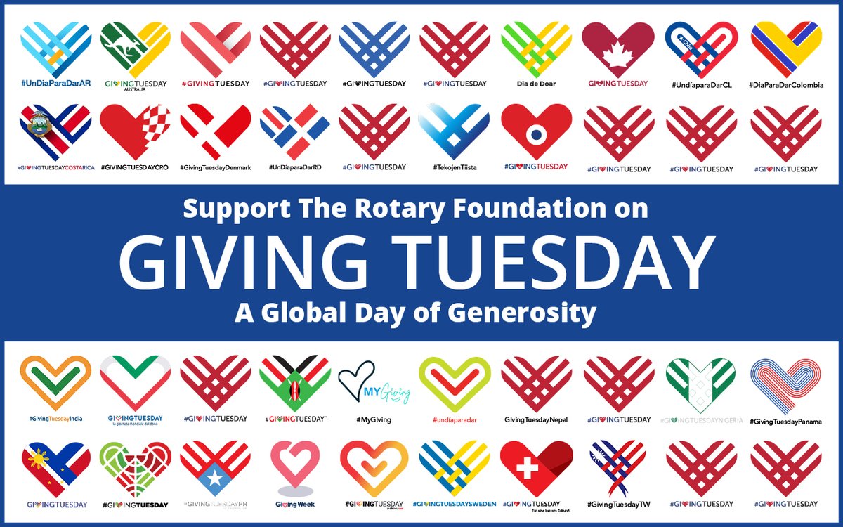 Giving Tuesday is about being Generous to the Groups and Organizations that help Your Community and Your World.   #Rotary #rotaryclub  #rotaryfoundation #comstockpark #cprotary #comstockparkrotary