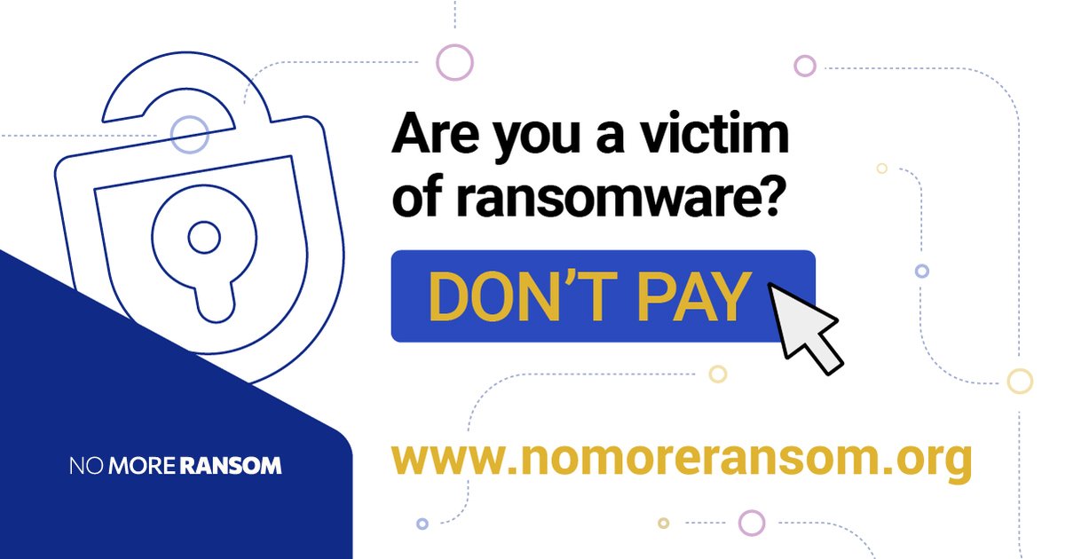 ⚠️ The suspects are believed to have carried out ransomware attacks against companies in 71 countries. 🔎 Forensic analysis enabled authorities & partners to develop decryption tools for #LockerGoga & #MegaCortex. These tools are available for free ⤵️ nomoreransom.org