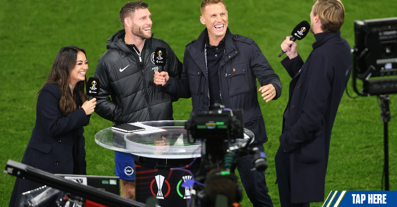 BHAFC's tweet photo. .@TNTSports' LIVE comedy football panel show is coming to the Amex a week today! 🎥🔜

Ian Stone will be joined on 'The Football's On' by @SJSidwell, @JulesBreach and @StephenCGrant on Tuesday 5 December from 6pm. Secure your seat! 🎟️