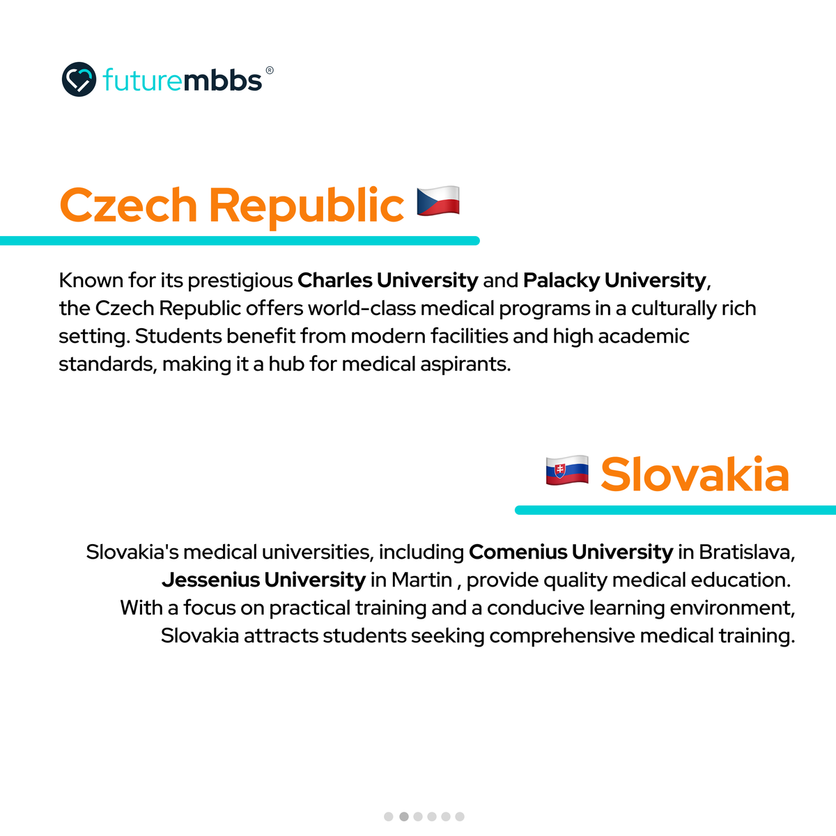 future_Mbbs's tweet photo. Exploring Top Destinations for Medical Studies! 🌍 Discover outstanding medical education hubs in Europe to kickstart your dream career in medicine. 🎓✨ #MedicalStudies #StudyAbroad #FutureDoctors #futurembbs #neet #neet2024 #studyabroad https://t.co/v2vGEa4ofv