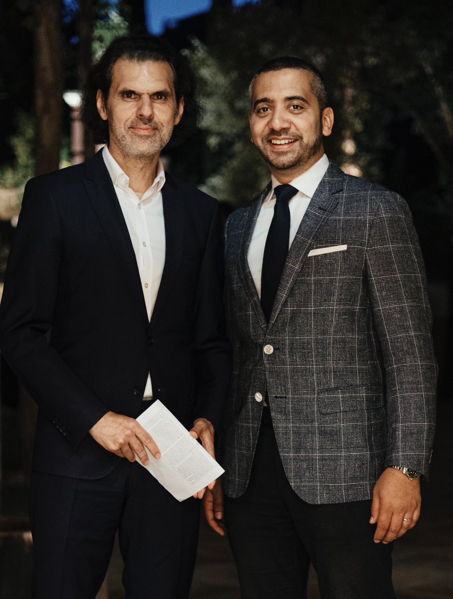 Greatly enjoyed sharing the stage with fellow presenter and friend @mehdirhasan at the Concordia Forum in Marbella, Spain