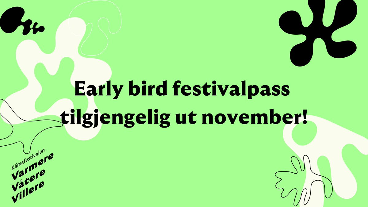 Har du husket å skaffe deg festivalpass? ✅ Du har heldigvis fortsatt sjansen! 🏃‍♀️💫 Kjøp festivalpass med rabatt frem til 1. desember! 👉 varmerevaterevillere.no/billetter
