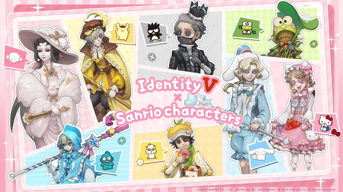 【公式】IdentityV 第五人格 (@IdentityVJP) on Twitter photo 2023-11-28 08:07:13 ゲーム内だけでなく、お外でもパーティなの! #第五人格×#サンリオキャラクターズ の 新グッズとカフェが開催決定なの! エマやジョゼフさんだけじゃなく 荘園の皆も沢山お呼ばれしたの♪ パーティで皆様のお越しをお待ちしてますの! ▼詳細 chugai-grace-cafe.jp/collaboration/… #IdentityV #第五人格コラボ ゲーム内だけでなく、お外でもパーティなの! #第五人格×#サンリオキャラクターズ の 新グッズとカフェが開催決定なの! エマやジョゼフさんだけじゃなく 荘園の皆も沢山お呼ばれしたの♪ パーティで皆様のお越しをお待ちしてますの! ▼詳細 chugai-grace-cafe.jp/collaboration/… #IdentityV #第五人格コラボ