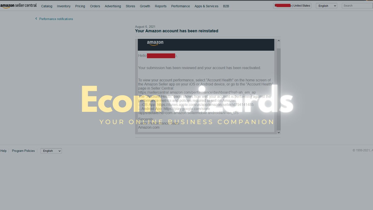 EcomWizards_'s tweet photo. EcomWizards: Secured USA Amazon account reinstatement through expertise and collaboration! Your success is our mission. Partner with us for triumph in the online marketplace! 🌟🚀 #AmazonSellers #AccountReinstatement #AmazonSuccess #HappyClient #AmazonFBA #BusinessGrowth https://t.co/7BB6CNFAZn
