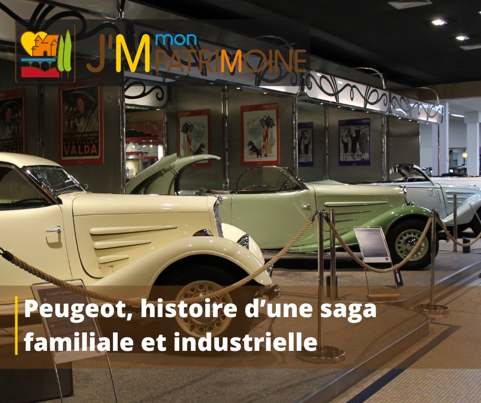 📣🗞 Découvrez avec le média en ligne <a href="/JaimePatrimoine/">J'aime mon patrimoine</a>, la formidable saga familiale et industrielle de Peugeot 👉 bit.ly/3SHDSMN 

🎟 Une histoire à découvrir également au musée de L'Aventure Peugeot 👉 bit.ly/3q1rco4