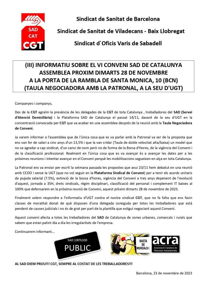 CGT BarcelonⒶ tweet media