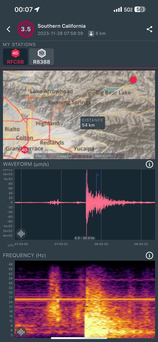 Earthquake_Dude's tweet photo. M3.5 earthquake near Big Bear,CA! https://t.co/SmdFHt1zjo