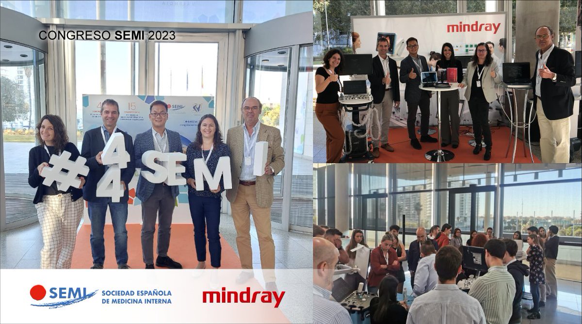 MindraySpain's tweet photo. 📍 Mindray España ha participado en el congreso SEMI organizado por la @Sociedad_SEMI
🤜🤛 ¡Muchas gracias a todos los asistentes que visitaron nuestro stand durante su visita al congreso!
#MindrayEspaña #HealthcareWithinReach #44semi https://t.co/1c2yUeONSM