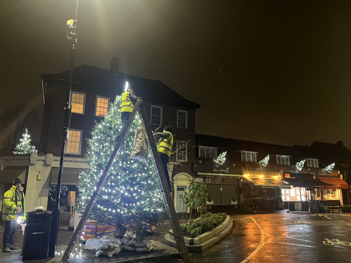 Lovely to see the Christmas tree going up in Dulwich Village, the trees above the shops are all up too. Don't forget the free Christmas Stocking events in the Village this Sunday, noon til 5pm: choirs, mystery stocking hunt, and festive food & drink.