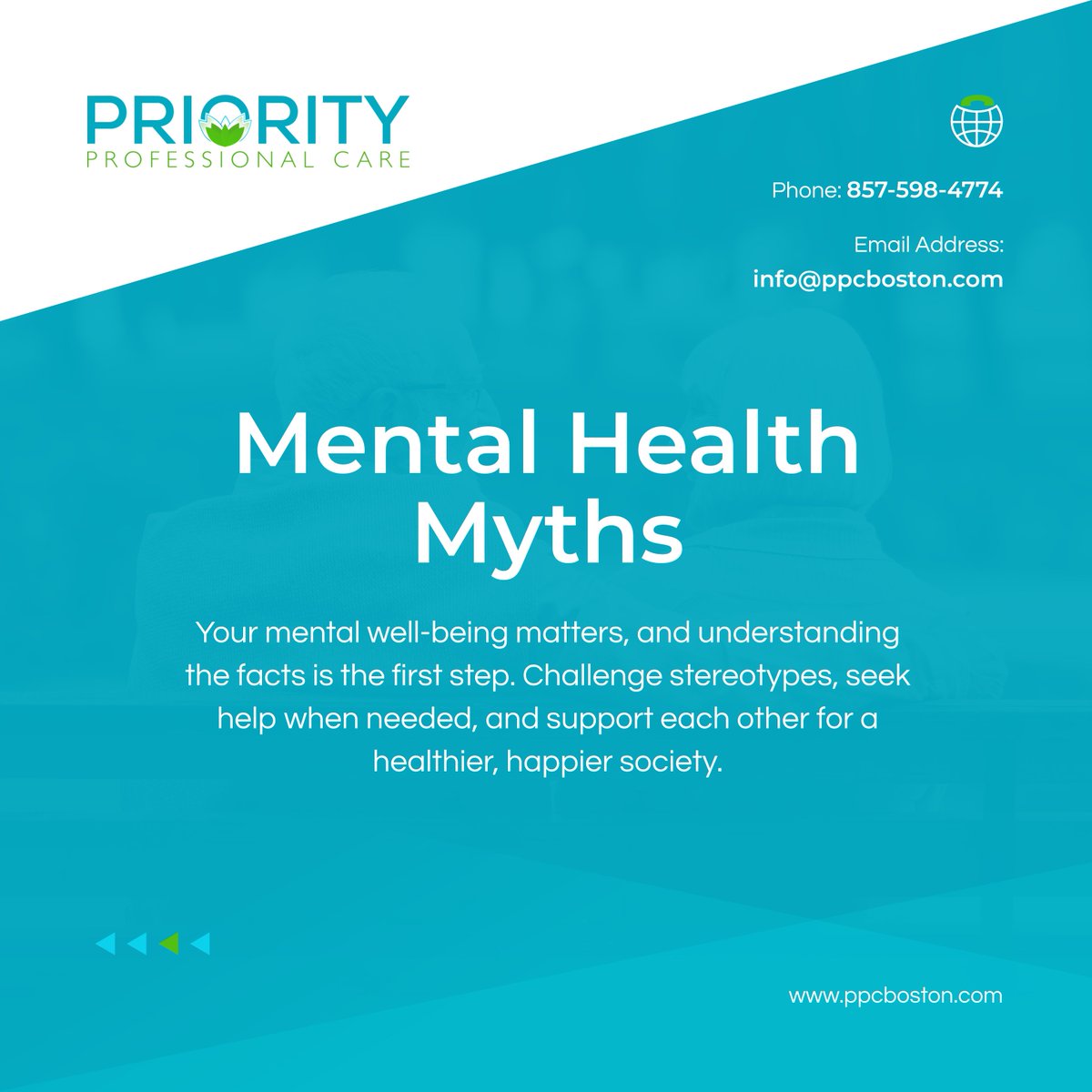 Let's debunk the myths surrounding mental health. Open conversations and understanding can break down stigma. Mental health affects us all, and it's okay to seek help. Let's promote awareness and well-being.

#CaregiverSupport #MentalHealthMatters #MentalHealthMyths