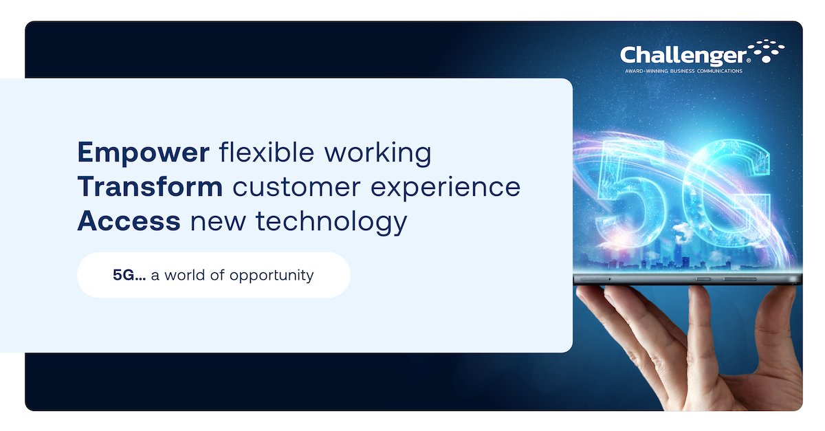 Having a fast and reliable 4G/5G connection to fall back on means you can stay online all the time, no matter where you are.

Find out more about our mobile products here: challenger-mobile.co.uk/products-and-s…

#BusinessMobile #BusinessBroadband #5G