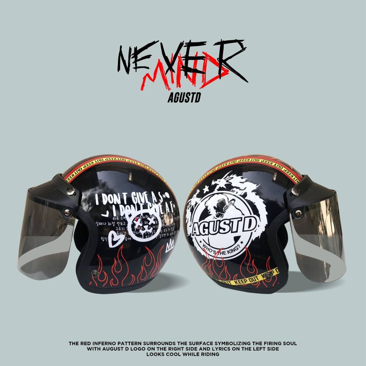 milopyuu's tweet photo. [HELP RT🙏🏻]

OPEN PO ARMY HELMET (FANMADE)✨

💰Harga: 235k DP 100.000/pcs
❗️CLOSE PO 10 DESEMBER❗️
khusus DP bulan november FREE masker fanmade

More details bisa cek thread.
#wts #merchbts #BTS #layover #agustd #foryouth #jitb https://t.co/V37tkBCeHb