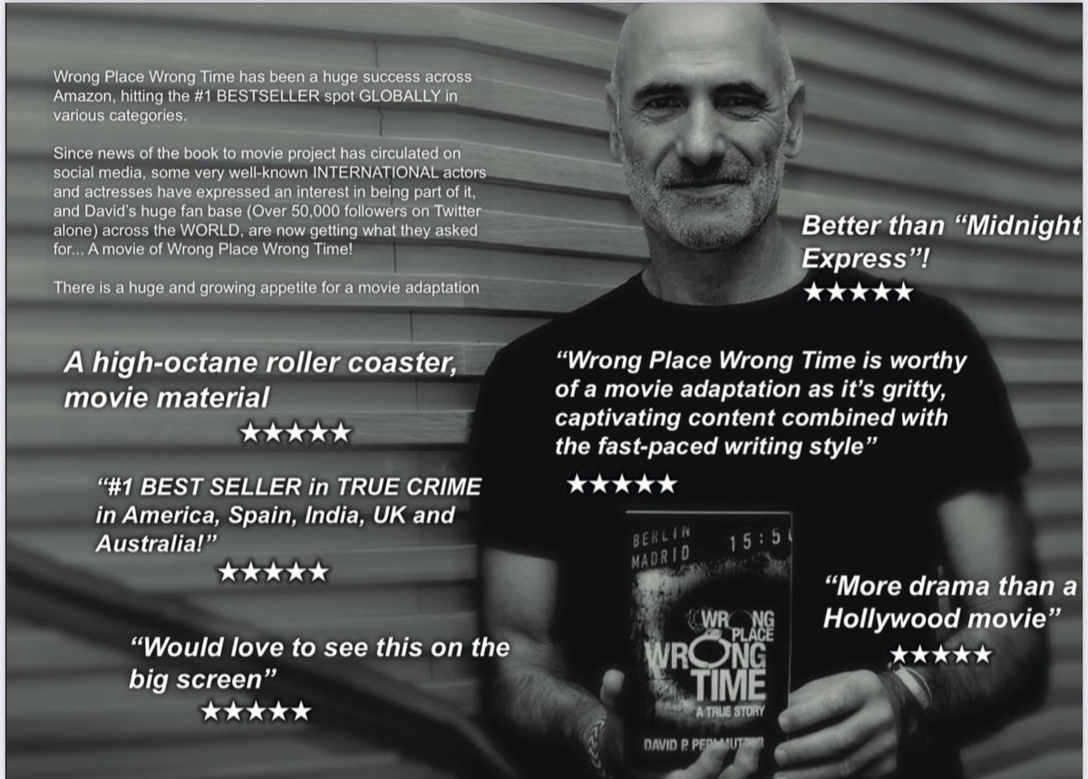 My #ShamelessSelfPromoTuesday is #WrongPlaceWrongTime a #1 BESTSELLER on #Amazon in the #UK 🇬🇧 #Australia 🇦🇺 and #13 in #America 🇺🇸 relinks.me/DavidPPerlmutt… Now #authors, be SHAMELESS, go……
#TuesdayMotivaton #BooksWorthReading #IARTG #bookboost #bookbangs #TrueStory