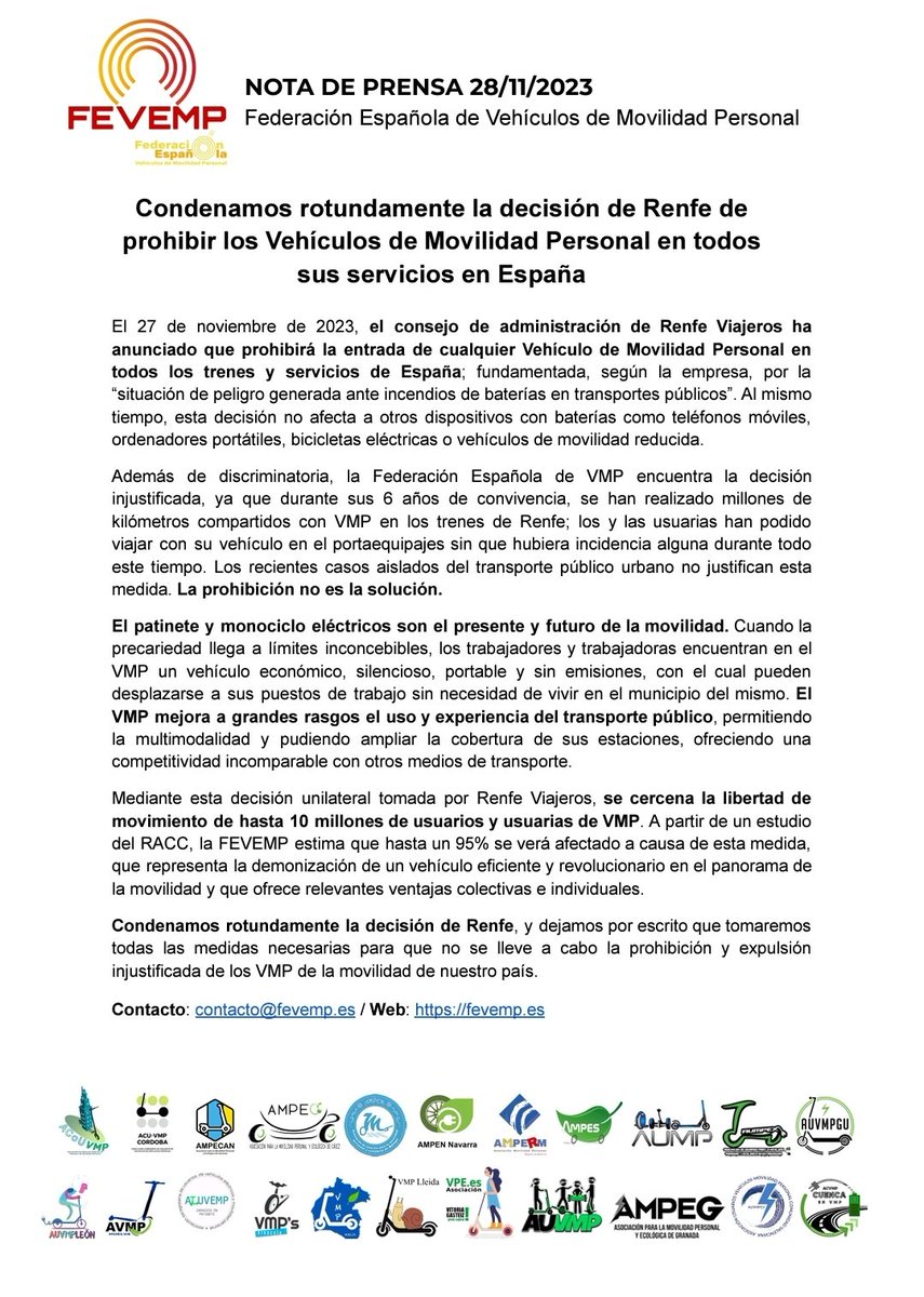 🇪🇦 FEVEMP - Federación Española de VMP tweet media