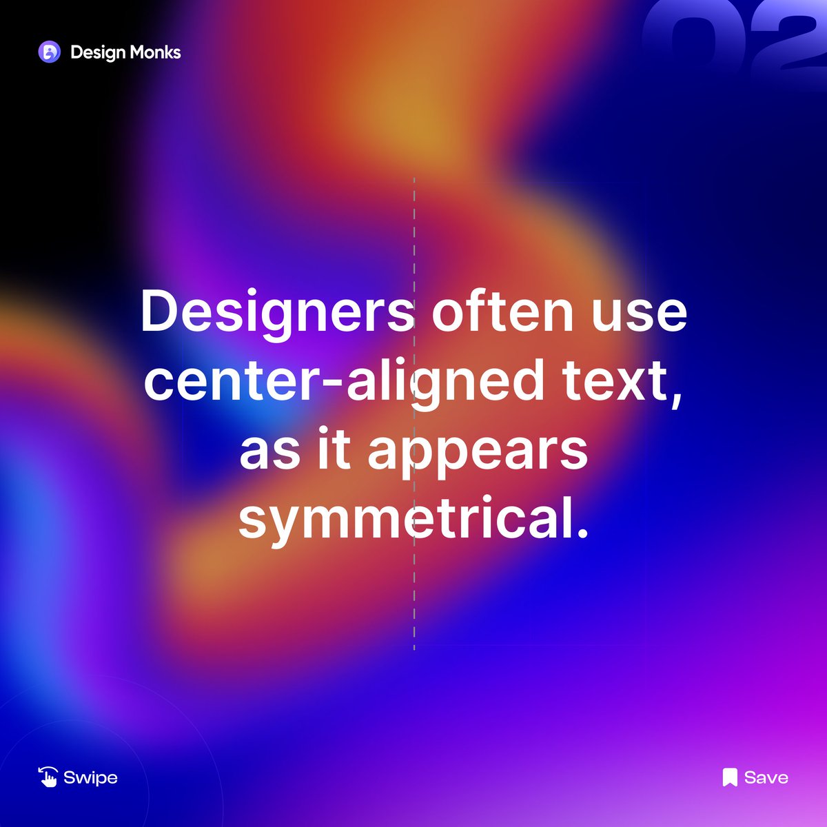 design_monks's tweet image. 🖐️Hey designers! In today's post you will discover the reasons why center-aligning text may not be the optimal choice.
#DesignTips #TextAlignment #GraphicDesign #TypographyInsights #DesignChoices #CreativeConsiderations #VisualCommunication