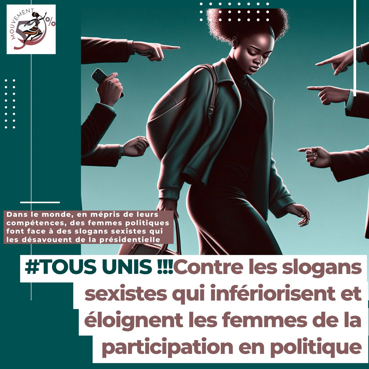 La femme a sa place en politique le #Mouvement50% Pour Elles Aussi! dit STOP aux stéréotypes. #16DaysOfActivism2023 #16Days #TousUnis #OrangeTheWorld #NoExcuse! <a href="/ecowas_cedeao/">Ecowas - Cedeao</a> <a href="/unwomenafrica/">UN Women Africa</a> <a href="/AU_WGYD/">African Union Women, Gender & Youth Directorate</a> <a href="/KafuiJohnson/">Adjamagbo Johnson Kafui</a> <a href="/OxfaminAfrica/">Oxfam in Africa</a> <a href="/WildafBenin/">WILDAF BÉNIN</a> <a href="/wildaf_ci/">WILDAF-CI</a>