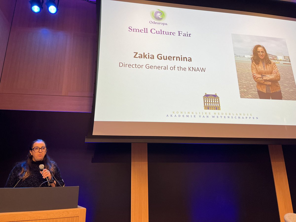 Thank you <a href="/_knaw/">De KNAW</a> and Director General Zakia Guernina for welcoming us today! #WeSmellHistory #SmellCultureFair