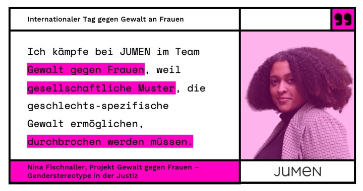 JUMEN_ORG's tweet photo. „Ich kämpfe bei JUMEN im Team Gewalt gegen Frauen, weil gesellschaftliche Muster, die geschlechtsspezifische Gewalt ermöglichen, durchbrochen werden müssen.“
#GewaltGegenFrauen #femizid #JUMEN #ViolenceAgainstWomen https://t.co/2BE49plOp9