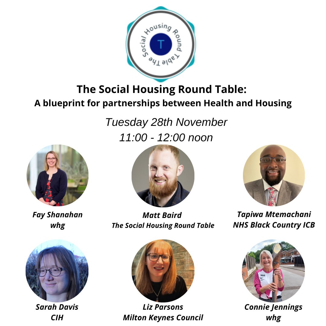 Are you joining <a href="/MBairdRec/">Matthew Baird</a>, @whgFayS, <a href="/wearewhg/">whg</a> , <a href="/BlackCountryNHS/">BCHFT - Black Country Healthcare Foundation Trust</a>, <a href="/CIHhousing/">Chartered Institute of Housing</a>, <a href="/SarahDavisCIH/">Sarah Davis</a>, <a href="/mkcouncil/">Milton Keynes City Council</a>, Connie Jennings and Liz Parsons today?

If you aren't yet, register here: us06web.zoom.us/meeting/regist…
