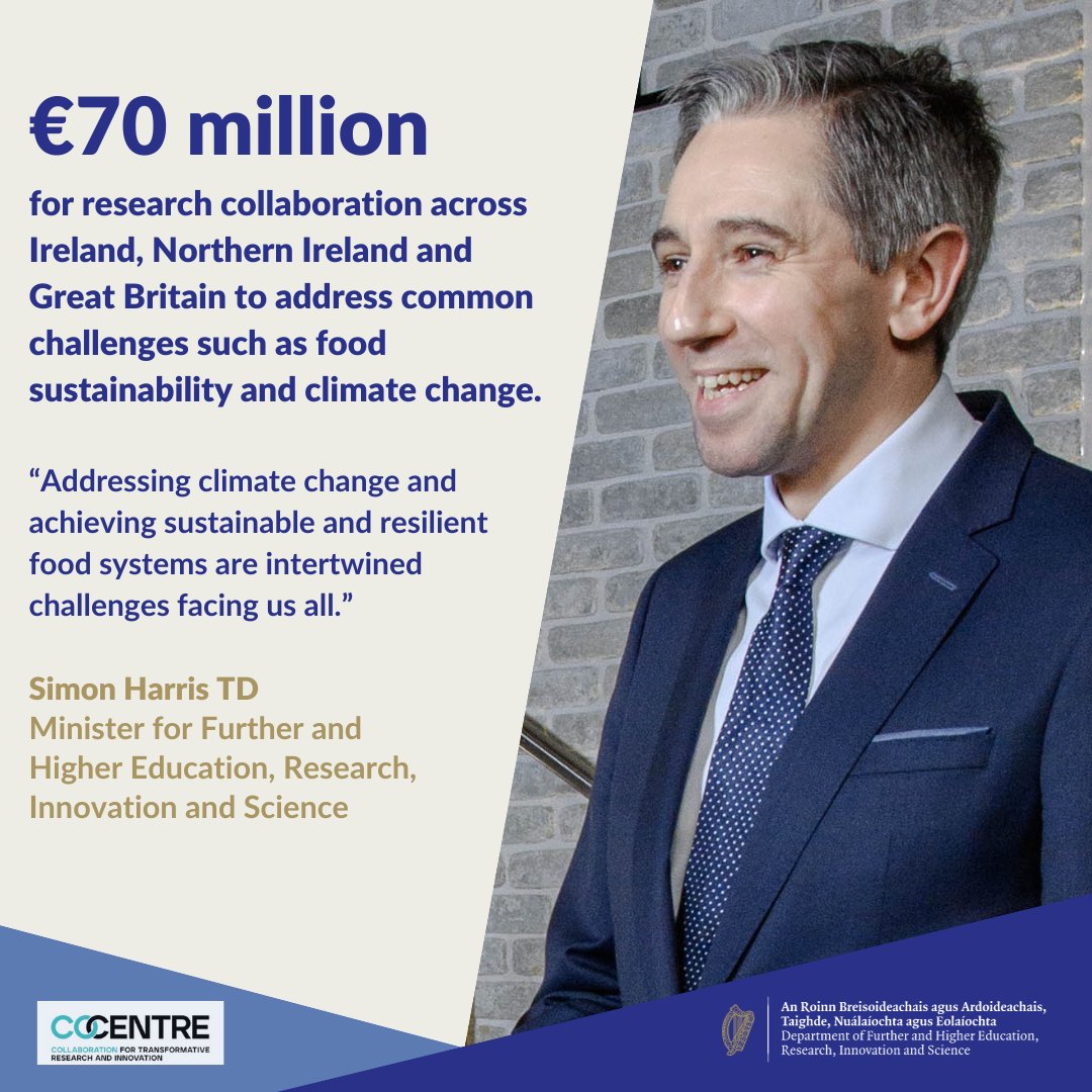 Minister @SimonHarrisTD and Secretary of State @michelledonelan will today attend the British-Irish Intergovernmental Conference (BIIGC) and announce €70 million in joint funding to create two research centres. Read more: gov.ie/en/press-relea…
