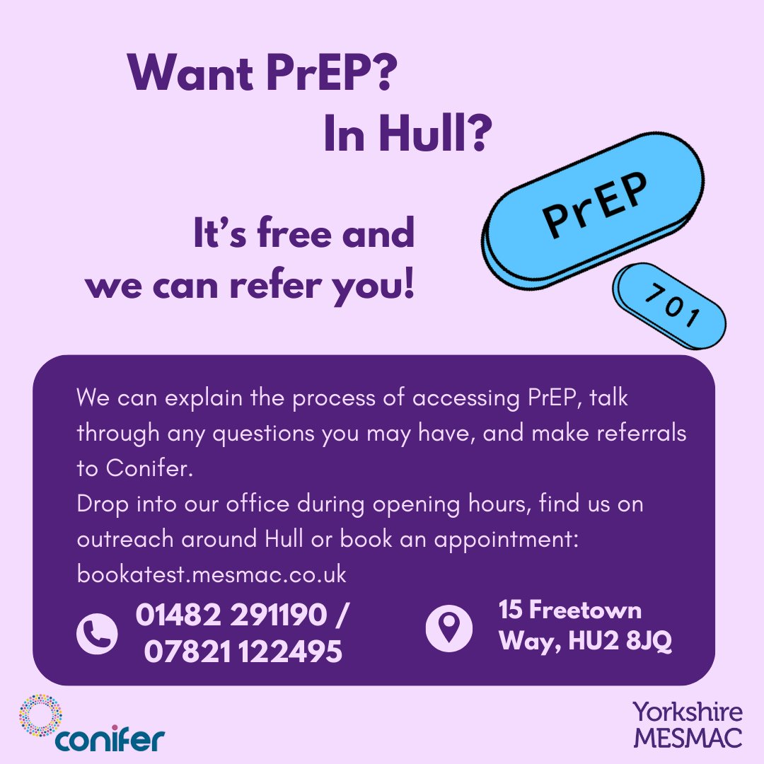 Did you know there's a medication that can stop you getting HIV?

#PrEP is available free of charge through the NHS. It can give you peace of mind and help you take control of your sexual health

Get in touch to find out more! 🩵

#PrEPAwarenessWeek #GetOnPrEP