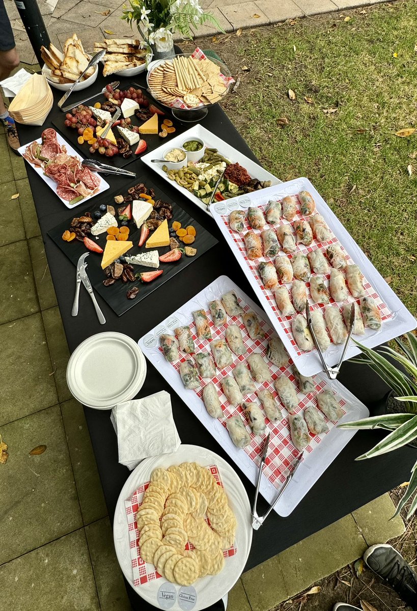 Really enjoyed the thought provoking (& surprisingly funny) screening of ‘Project Q: War, Peace and Quantum Mechanics’ by James Der Derian & @sydneyciss at #AusPSA & their fantastic food spread!