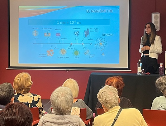 📢Avui a les 19 h ⏰
 🏛️A la Biblioteca Emília Xargay de Sarrià de Ter 

Conferència "LA NANOTECNOLOGIA: FENT TANGIBLE L’INVISIBLE" 

Ponent: Sara Martí (ICN2) 

Cicle #biblioSTEAM de divulgació científica i tecnològica a les #biblioteques