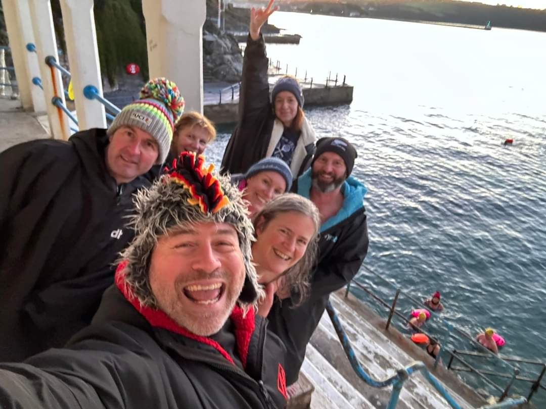 Our daily #7amswimcrew. #Plymouth #seaswim #Devon