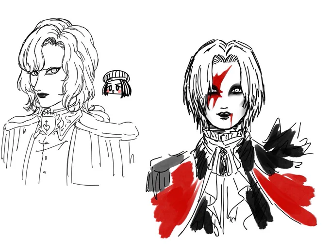 今日の授業中落書き
