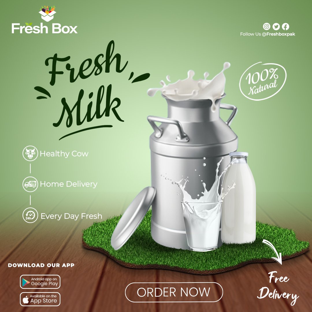 freshboxpak's tweet photo. Indulge in farm-fresh goodness with our diverse selection of 💯 original dairy products. 
#deepfake #SeharKhan #NaseemShah #ElonGoToGaza 
Download our app, and order now from Fresh Box! 📱For Android https://t.co/QN8avfBYzc 📷For App store https://t.co/DN9SKZDpmx https://t.co/yRKXc9YhB3