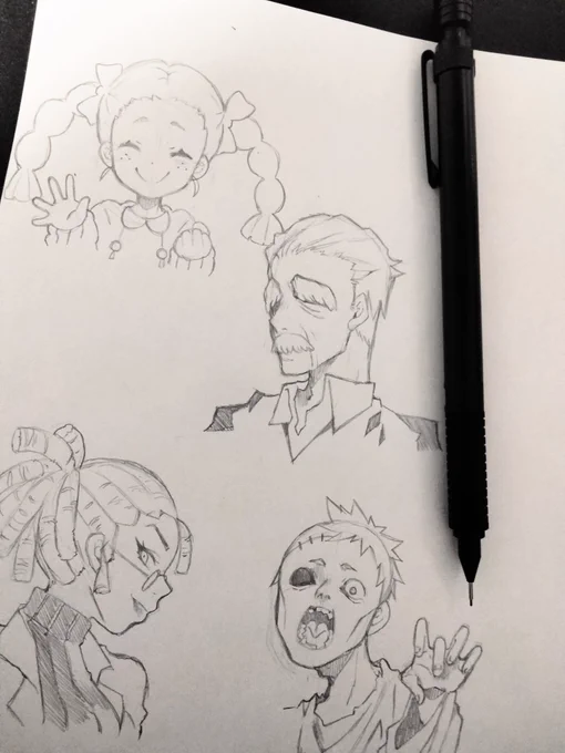 普段描かないタイプのキャラを練習 
