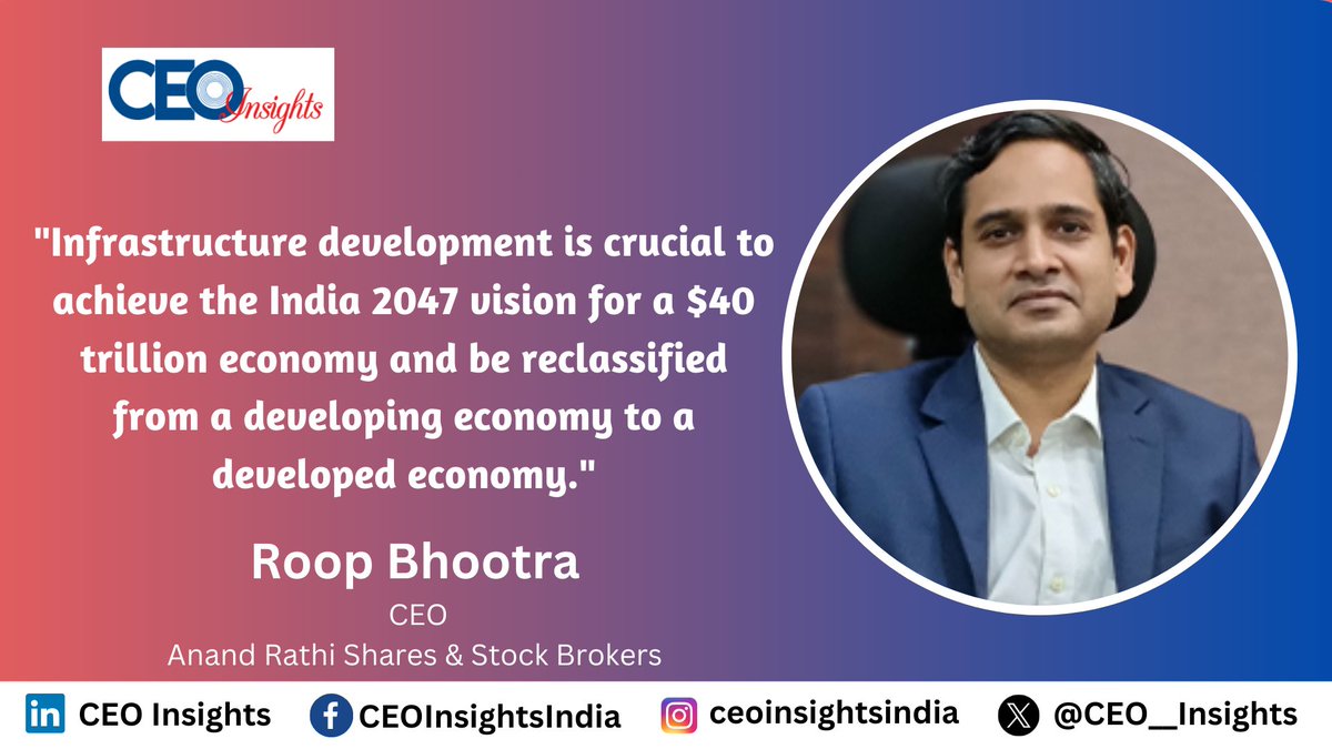 CEO__Insights's tweet photo. Article: https://t.co/Bb17kuNddK

Roop Bhootra, CEO, @rathi_online

#DigitalPayments #technicaldevelopments #globalization #FinancialTechnology #Infrastructuredevelopment #Pharmaceuticals https://t.co/VgCPSSSdbL