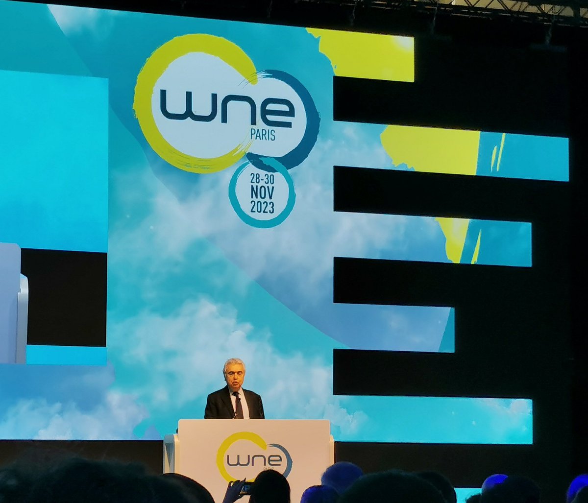 This morning at #wne2023 @fbirol is not afraid to say 'nuclear energy is making a big comeback'