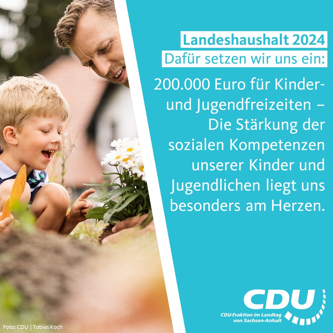 #Landeshaushalt #Bereinigungssitzung
200.000 Euro für #Kinder- und #Jugendfreizeiten – Die Stärkung der sozialen Kompetenzen unserer Kinder und Jugendlichen liegt uns besonders am Herzen.
