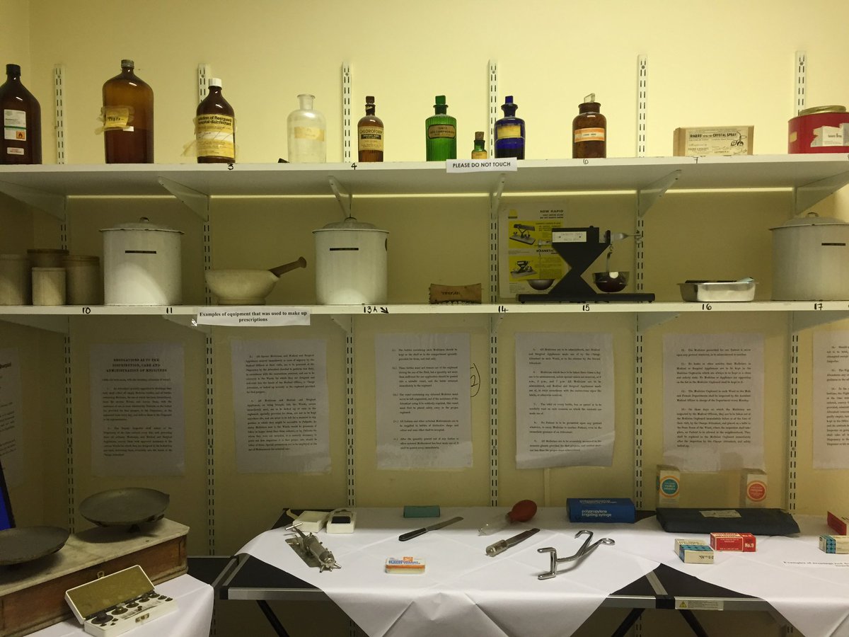 WhitchurchHosp's tweet photo. Day 4 already!!

#ExploreYourArchiveWeek 

Today the theme is #EYASmall

A small bottle of poison from the Pharmacy @WhitchurchHosp 

Can anyone read the label @PharmHist 

Can you spot the bottle in the display? #EndofanEra exhibition in 2016

#pharmhist 
#histmedicine https://t.co/x0gUnEfrhR