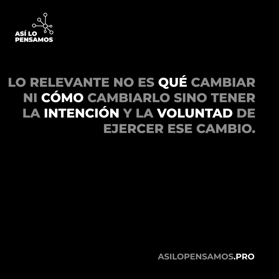 holapensadores's tweet photo. La importancia de la intención y la voluntad.
¿Sacrificas tu desarrollo personal y profesional por no tener voluntad de cambio?
#transformacion #personas #comunicacion #agile #asilopensamos #enfocando #pensadores #tipsPYME #latertulia https://t.co/7s792UeS6D
