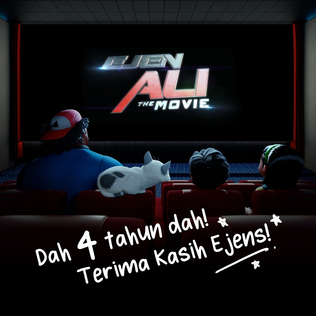 Rindu nak jumpa semua di pawagam!
Selamat Ulangtahun Ke Empat semua Ejens yang sentiasa menyokong Ejen Ali!!
Apa pun, kita nantikan movie yang ke-2 pulak! Lets go! 🤩🤩🤩
Terima kasih, Ejens! Ejen Ali akan terus maju ke hadapan dengan sokongan anda semua!
#ejenali ejenalithemovie