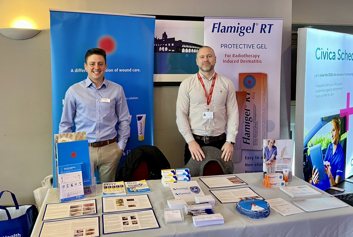 Liam_FlenHealth's tweet photo. @AaronFlenHealth and I are in Northampton Town Centre Hotel today for the #NationalDistrictNursesConference, here to talk everything #Flaminal &amp; #Flamigel.
If you’re here today, come see us in the exhibition space &amp; find out how #FlenHealth help your patients #LiveTheLifeTheyLove https://t.co/ED7ONJDksp