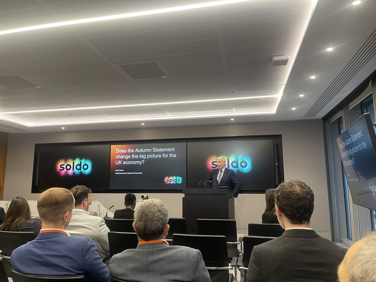 Chief Economist from Saltmarsh Economics kicks off the Autumn Statement event from <a href="/Soldo/">Soldo</a> discussing BoE’s reaction the announcements from last week
