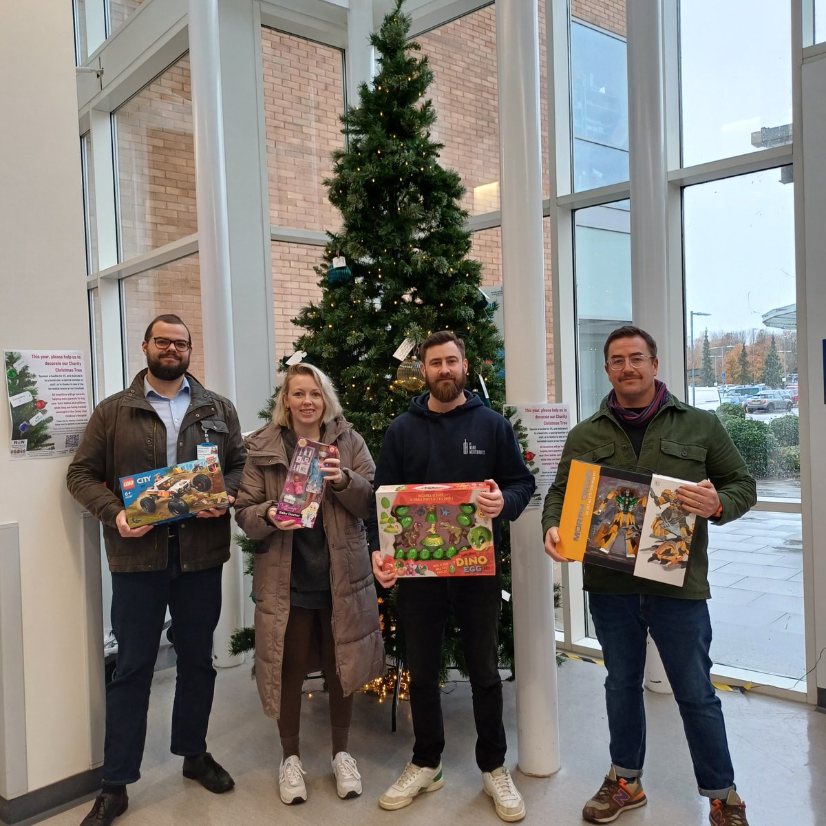 🎅Huge thank you to <a href="/CHwinemerchants/">CH Wine Merchants</a> who delivered Christmas gifts for our young patients who are going to be spending the festive season in hospital <a href="/nnuhjlch/">NNUHJLCH</a> Sam from our charity team, left, pictured with Gemma, Rob and Ben. Much appreciated from everyone <a href="/NNUH/">Norfolk and Norwich University Hospitals</a>