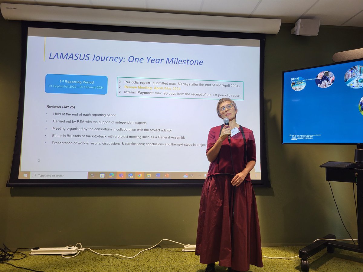Am_rita1's tweet photo. @LAMASUS_EU project officer from @REA_research joins us at the annual meeting and emphasized the importance of Lamasus project work and upcoming activities for reviewing the project progress https://t.co/QWPmXAsTgT