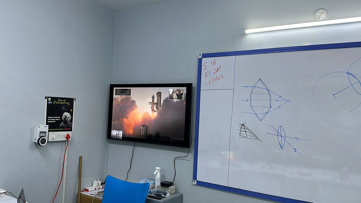 evolvingmindsIN's tweet photo. "Mesmerized by the #SpaceX launch with my students! The awe in their eyes reflects the wonder of human achievement. 🚀 #FutureAstronauts #LearningInAction" https://t.co/BIcdqo76VO