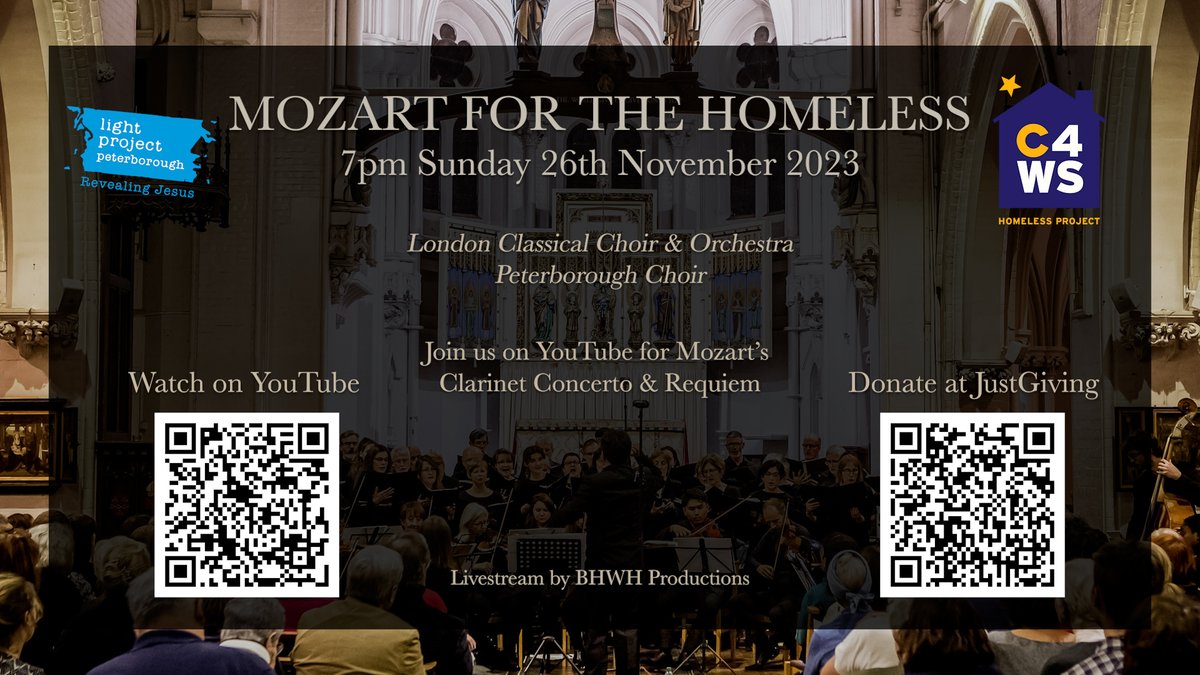 Ben Humphries (@bhwhproductions) on Twitter photo Delighted to provide concert #livestream and recording for <a href="/aclassicalchoir/">londonclassicalchoir</a> and Peterborough Choir in support of <a href="/C4WSCamden/">C4WS</a> <a href="/lightprojectpb/">lightprojectpeterborough</a> <a href="/Stmarys_PH/">St Mary's Primrose Hill</a>
A superb programme of Mozart - the clarinet concert and Requiem.
Watch again and DONATE here:
youtube.com/live/8aX8-0eHD… Delighted to provide concert #livestream and recording for <a href="/aclassicalchoir/">londonclassicalchoir</a> and Peterborough Choir in support of <a href="/C4WSCamden/">C4WS</a> <a href="/lightprojectpb/">lightprojectpeterborough</a> <a href="/Stmarys_PH/">St Mary's Primrose Hill</a>
A superb programme of Mozart - the clarinet concert and Requiem.
Watch again and DONATE here:
youtube.com/live/8aX8-0eHD…