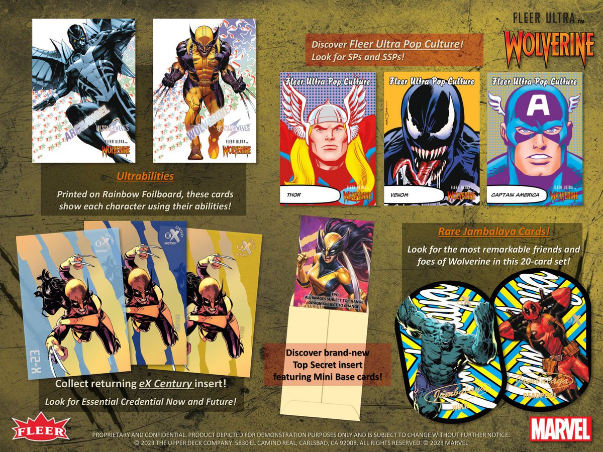 製品情報】 2024年春 発売予定 ▽UPPER DECK MARVEL FLEER ULTRA