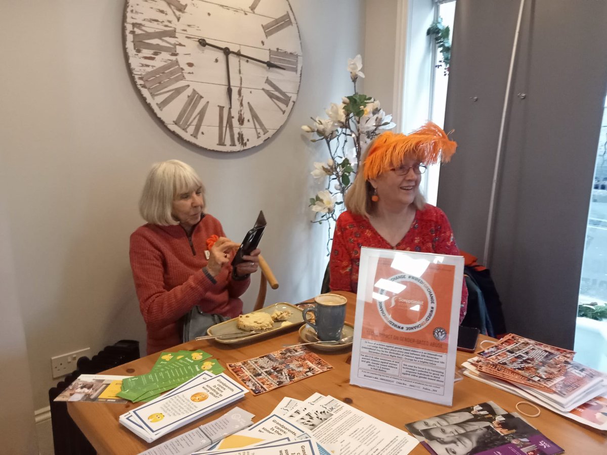 SiScarborough's tweet photo. Day 4:#OrangeTheWorld #soroptimistinternational #16DaysOfActivismAgainstGenderBasedViolence #wiredforchange Club are holding four pop-up Orange Cafes in #16days. Yesterday, we were at The Kingfisher Cafe, Malton, a Camphill Village Trust cafe https://t.co/SfIssu3VI4
