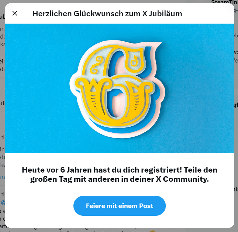 Nä. Auf twitter habe ich mich mal registriert. Aus Raider wurde twix, dieses x ist nix.