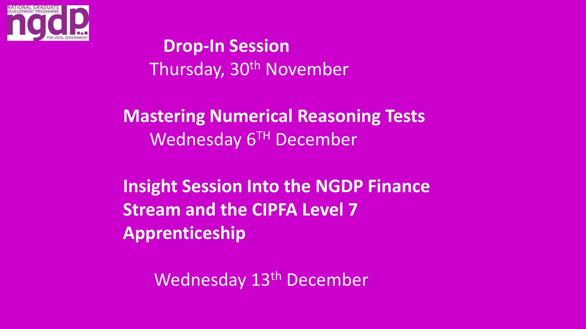 Impact: The Local Government Graduate Programme tweet media