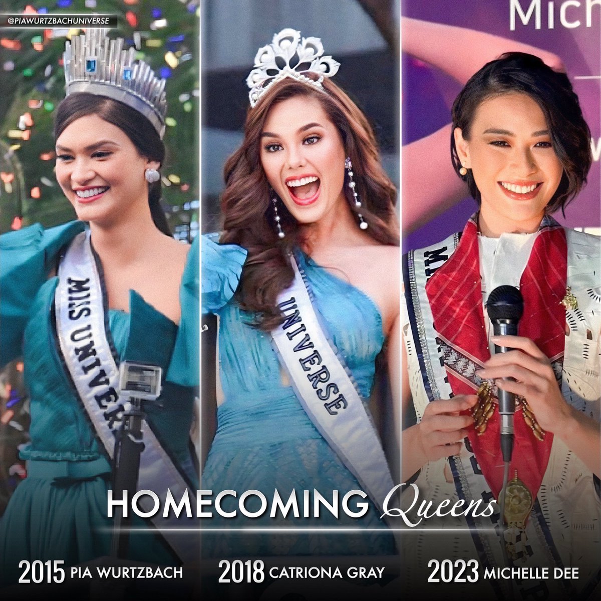 Queens worth celebrating 🙌🏻 @michellemdee may not have clinched the crown, but with what she’s shown to the Universe, that’s enough to give her the recognition she deserves! 💙 Mabuhay, #Filipinas!

#MichelleDee #PiaWurtzbach #CatrionaGray #MissUniverse #MissUniverse2023 #PorDee